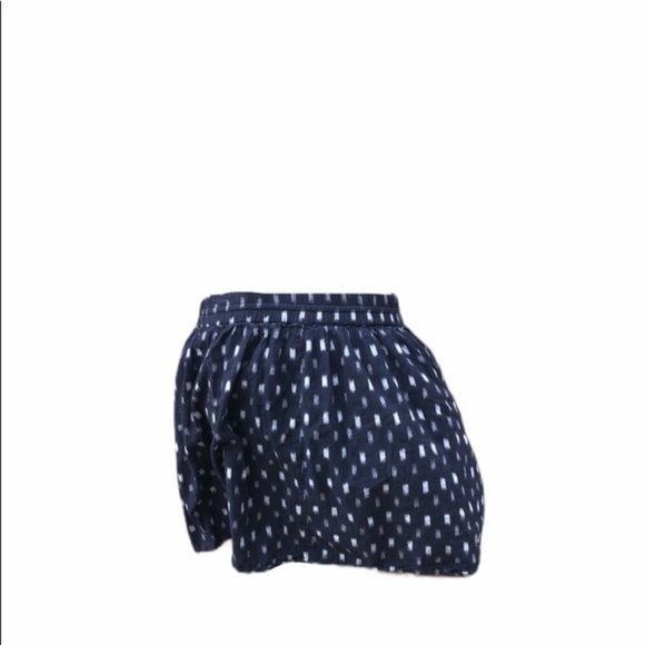 Madewell Navy Ikat Turntable cotton skirt sz large - Picture 4 of 5